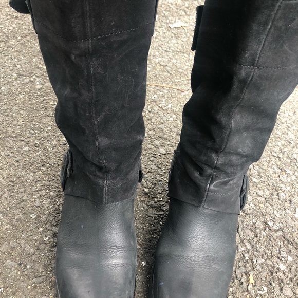 Vera Wang leather motorcycle boots - Picture 4 of 5